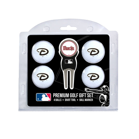Team Golf Arizona Diamondbacks Golf Gift Sets - 4 Ball Gift Set -