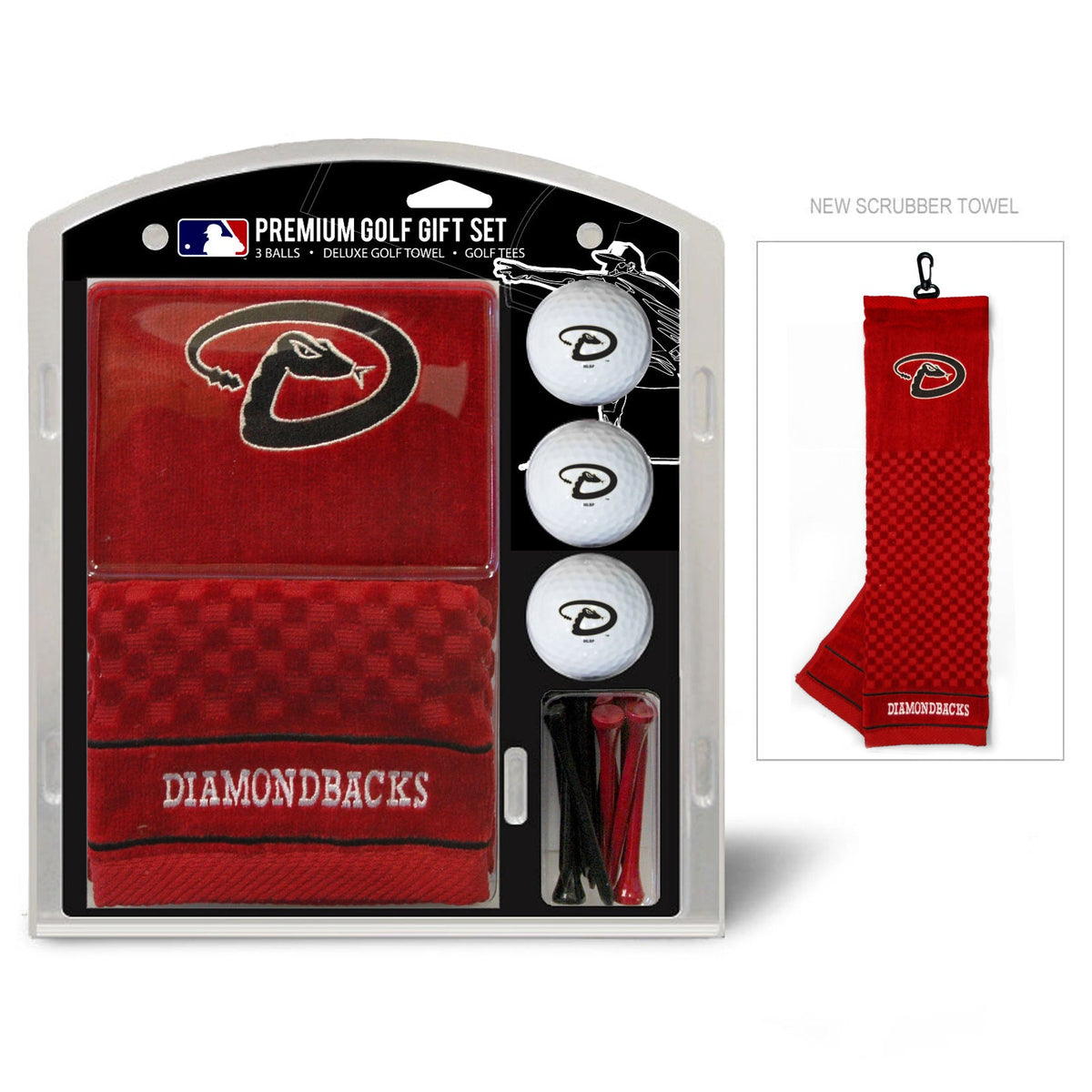 Team Golf Arizona Diamondbacks Golf Gift Sets - Embroidered Towel Gift Set -