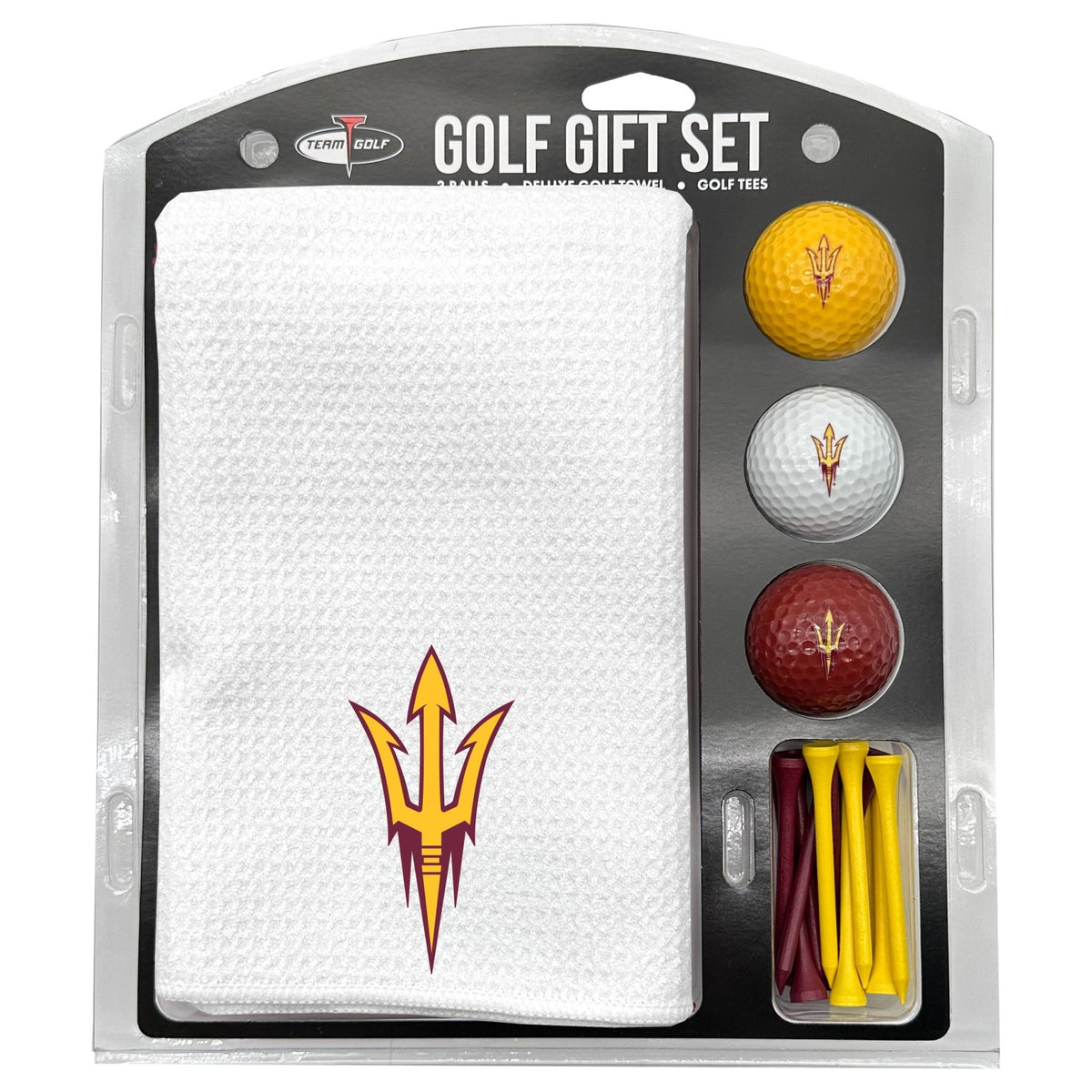 Team Golf Arizona St Golf Gift Sets - Microfiber Towel Gift Set - White -