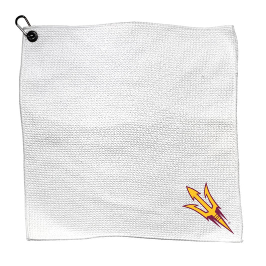 Team Golf Arizona St Golf Towels - Microfiber 15X15 White -