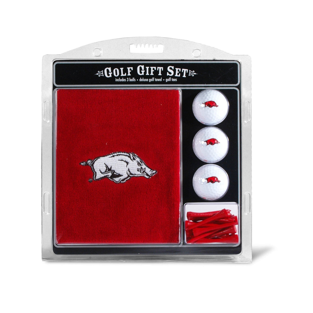 Team Golf Arkansas Golf Gift Sets - Embroidered Towel Gift Set -