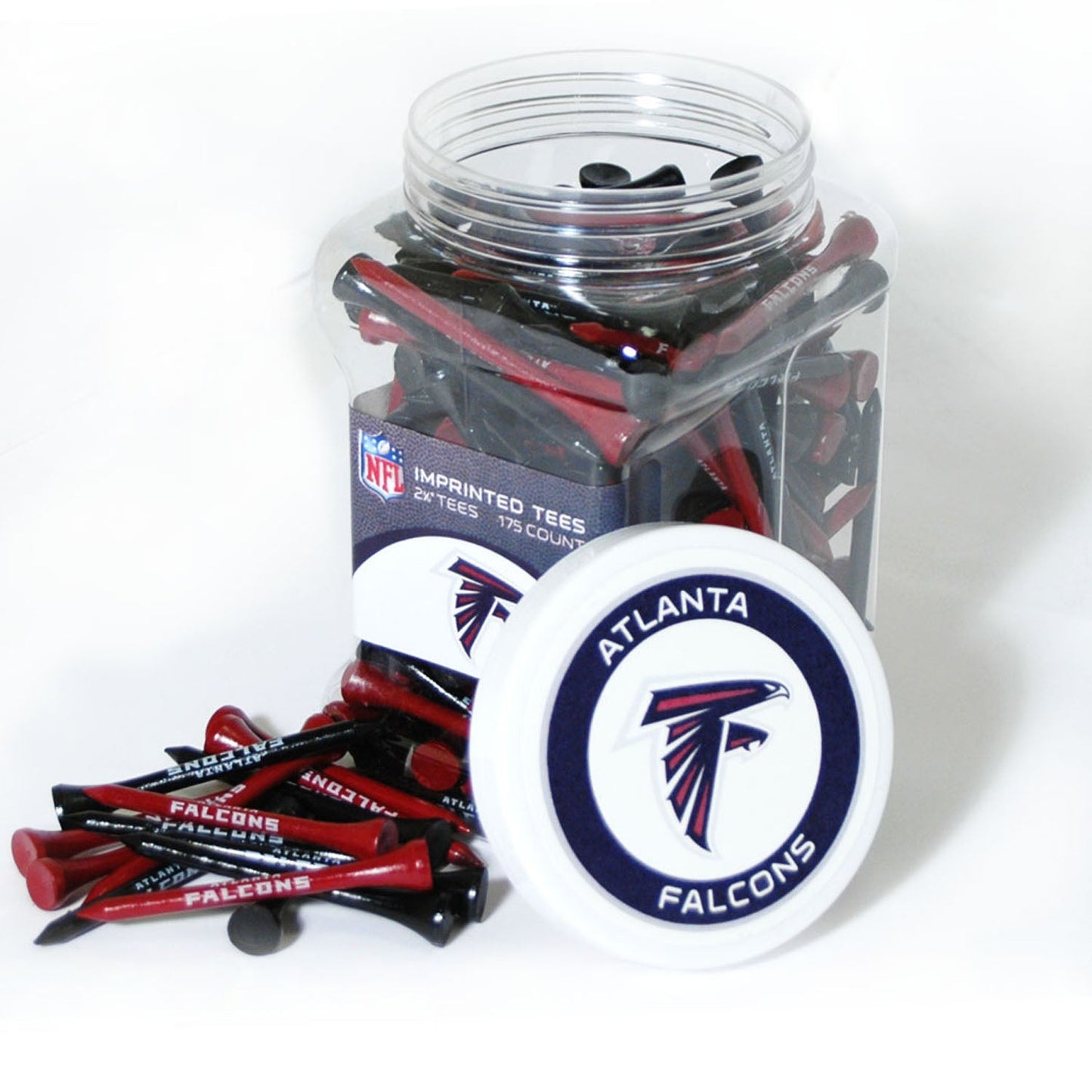 Team Golf ATL Falcons Golf Tees - 175 Tee Jar -