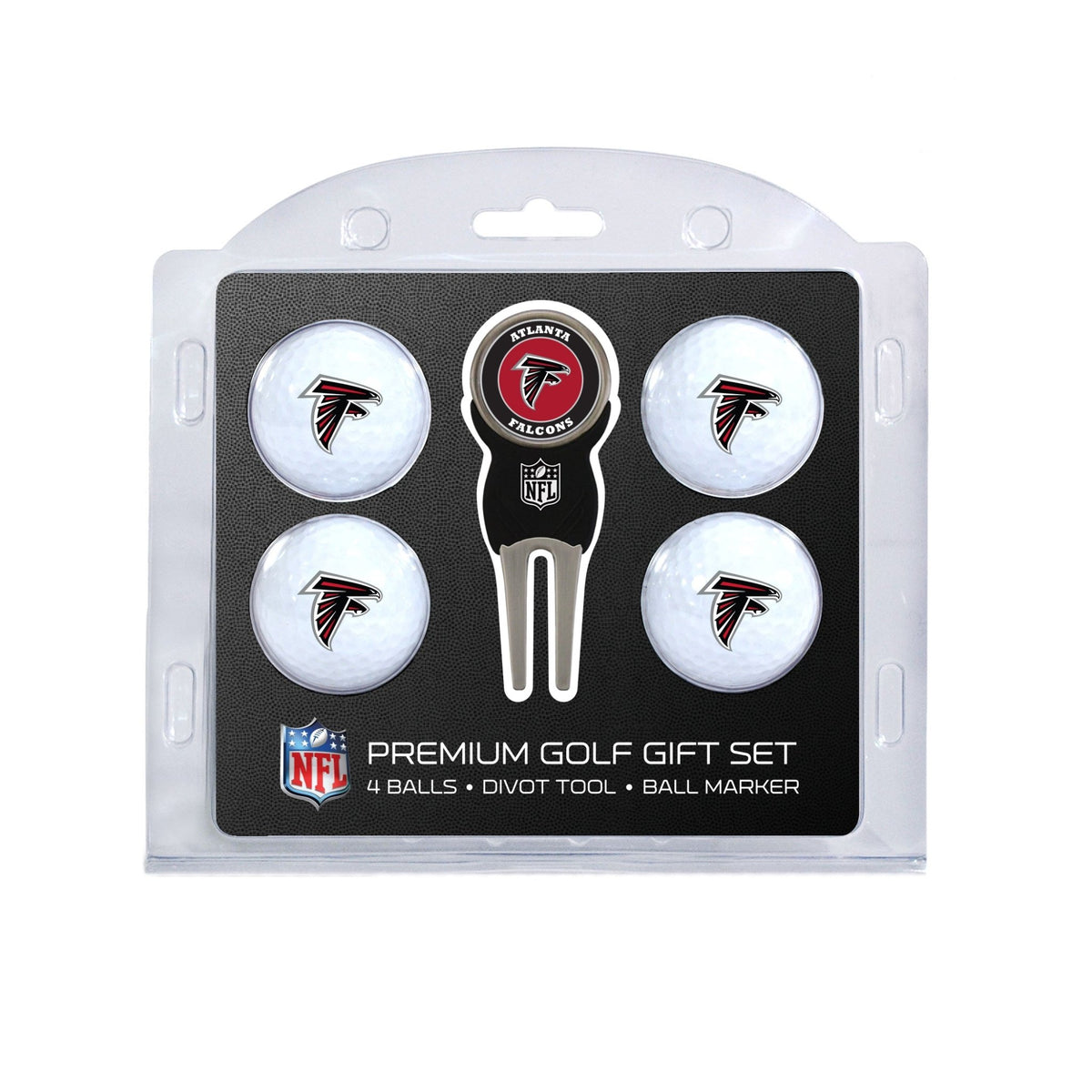 Team Golf Atlanta Falcons Golf Gift Sets - 4 Ball Gift Set -