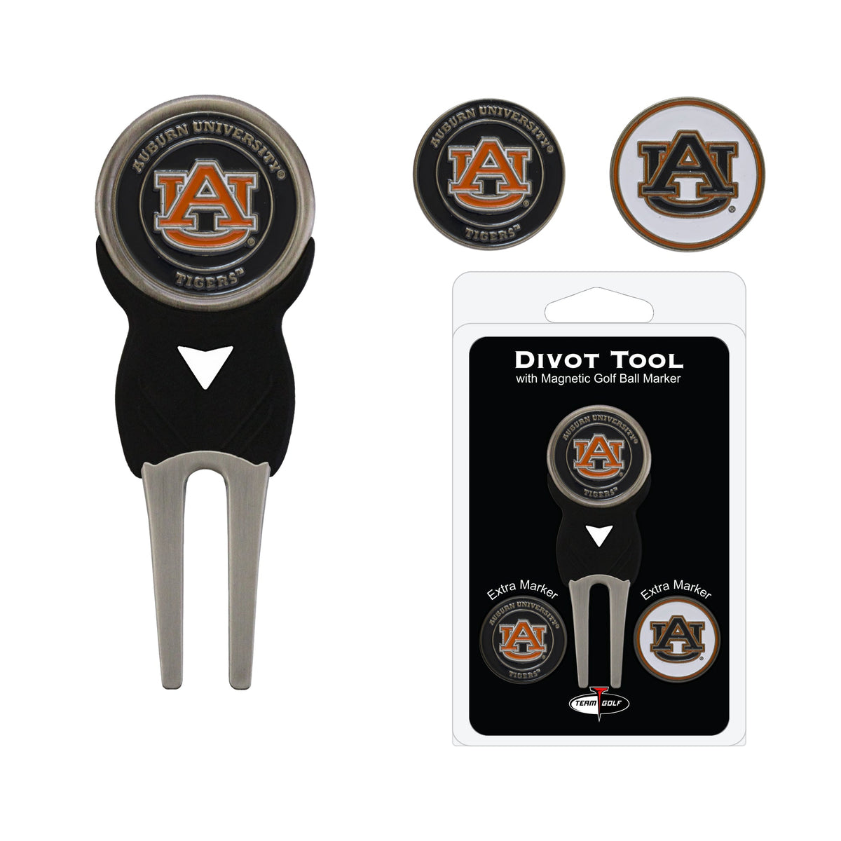 Team Golf Auburn Divot Tools - Signature Divot Tool Pack -