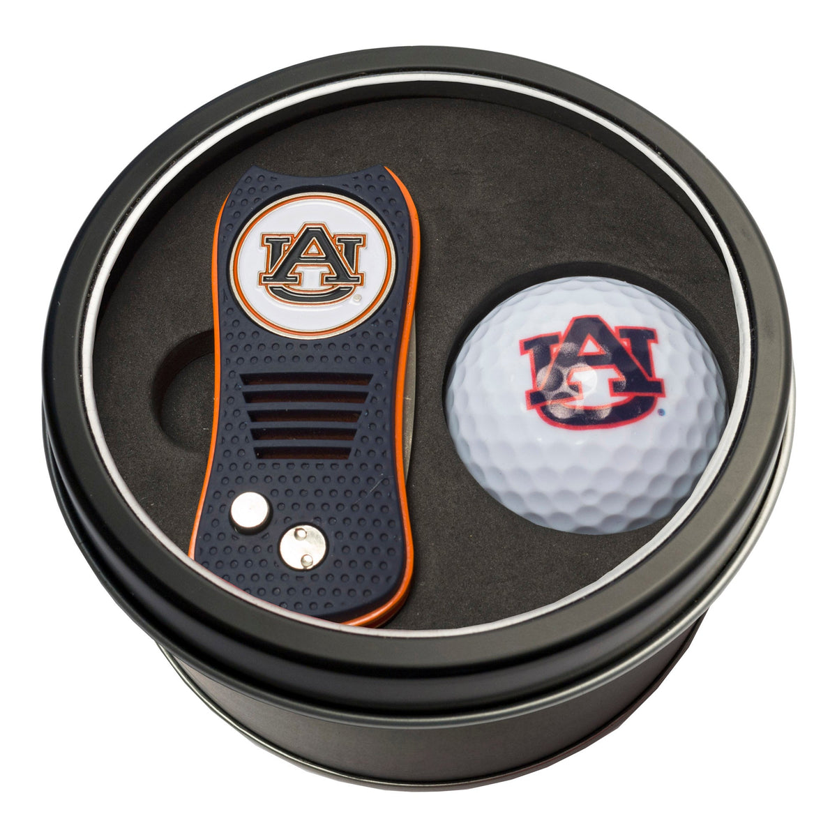 Team Golf Auburn Golf Gift Sets - Tin - Divot Tool & Golf Ball -