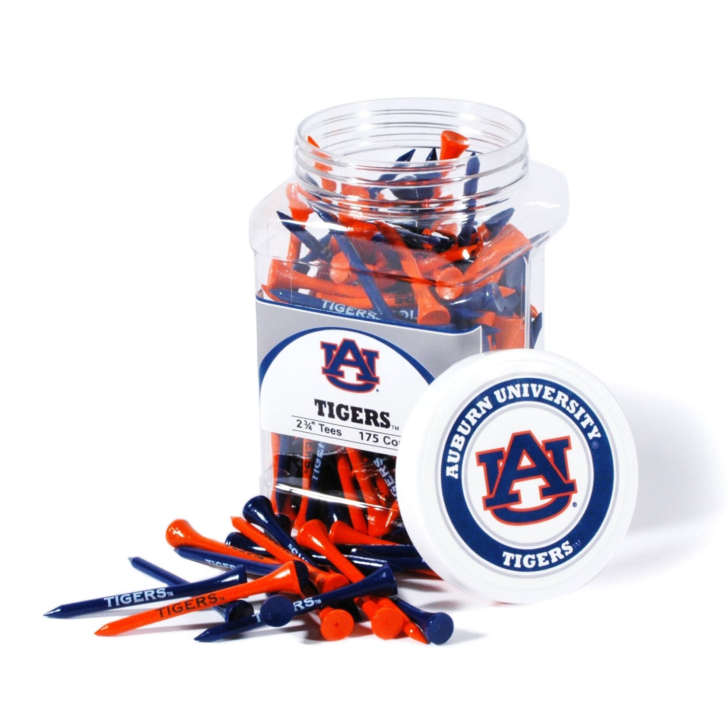 Team Golf Auburn Golf Tees - 175 Tee Jar -