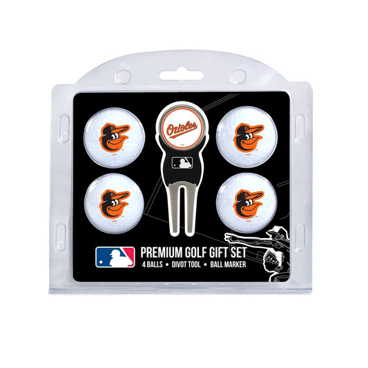 Team Golf Baltimore Orioles Golf Gift Sets - 4 Ball Gift Set -