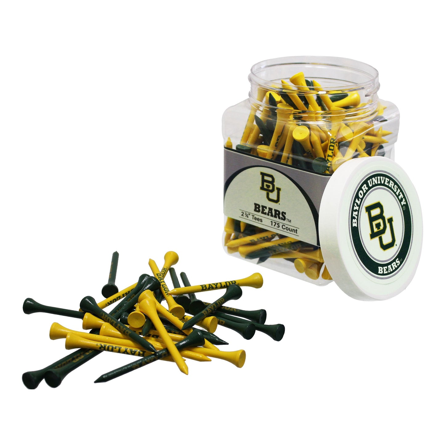 Team Golf Baylor Golf Tees - 175 Tee Jar -