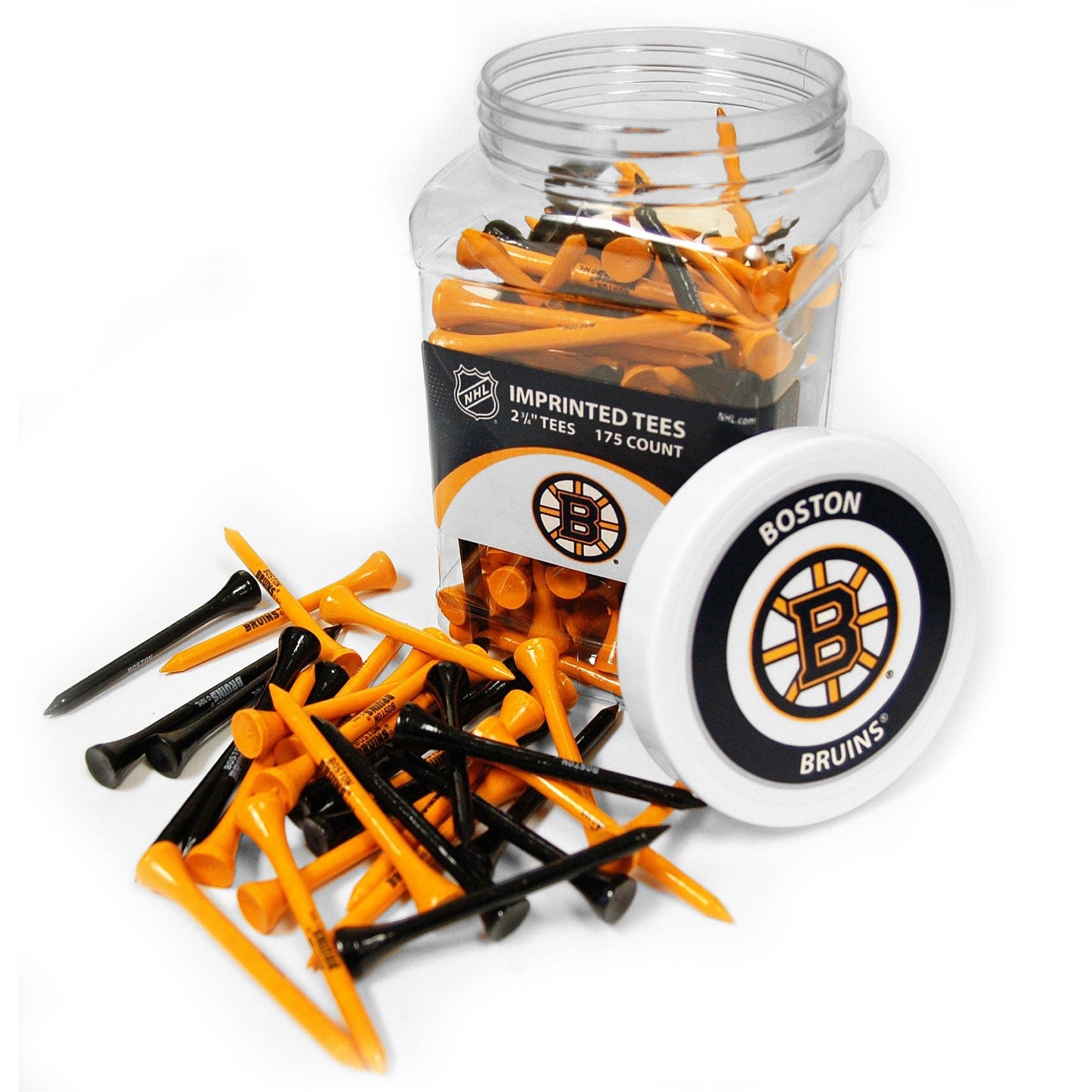 Team Golf BOS Bruins Golf Tees - 175 Tee Jar -