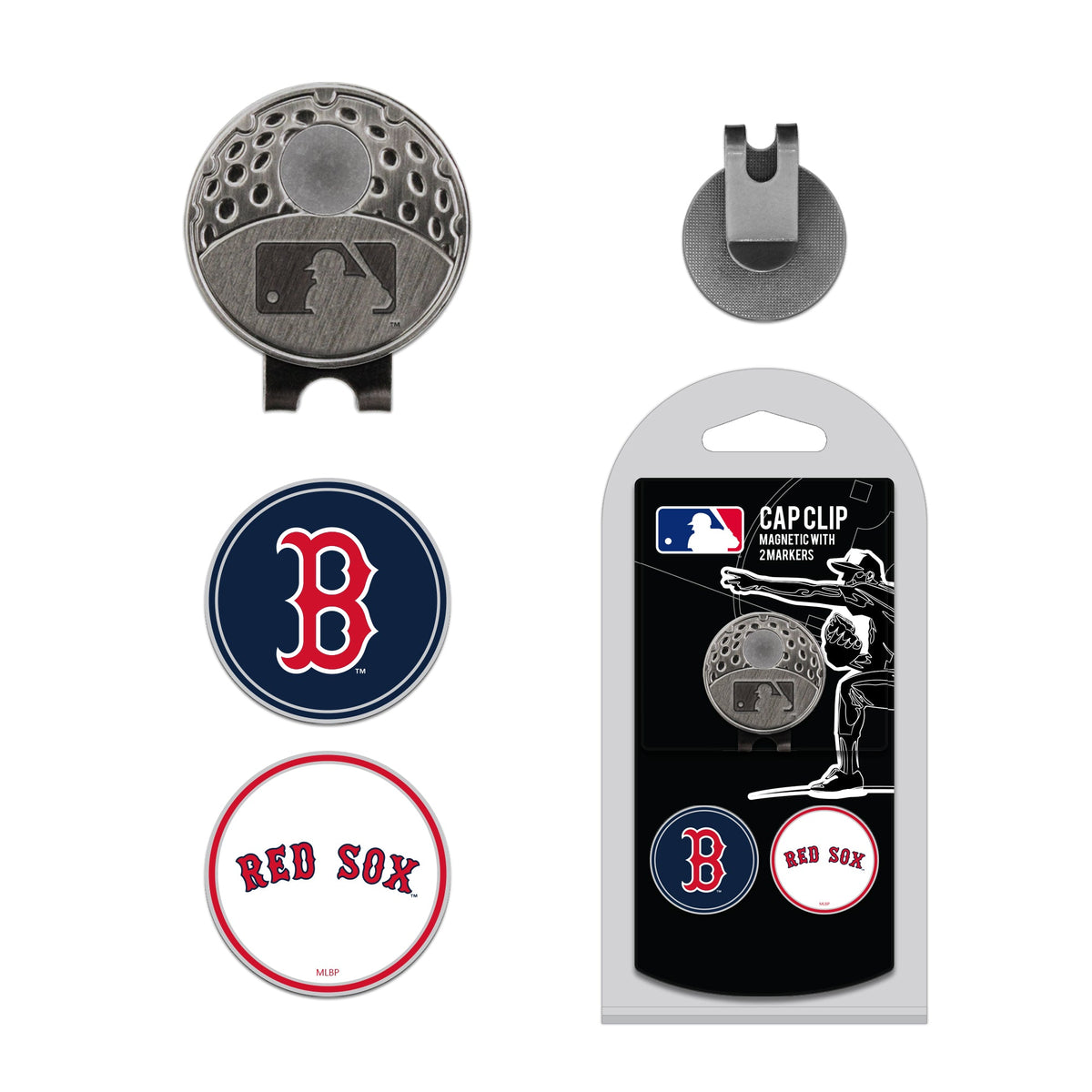 Team Golf Boston Red Sox Ball Markers - Hat Clip & Ball Marker -