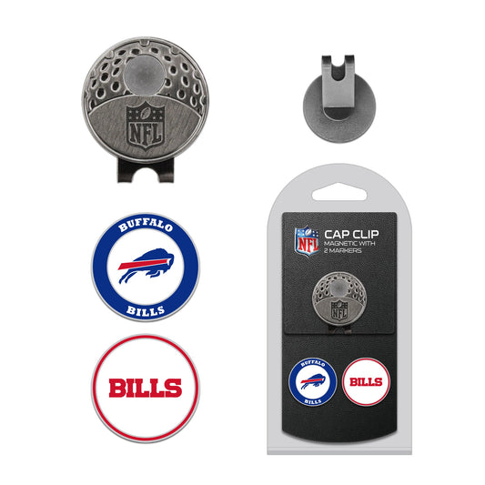 Team Golf BUF Bills Ball Markers - Hat Clip - 2 markers -