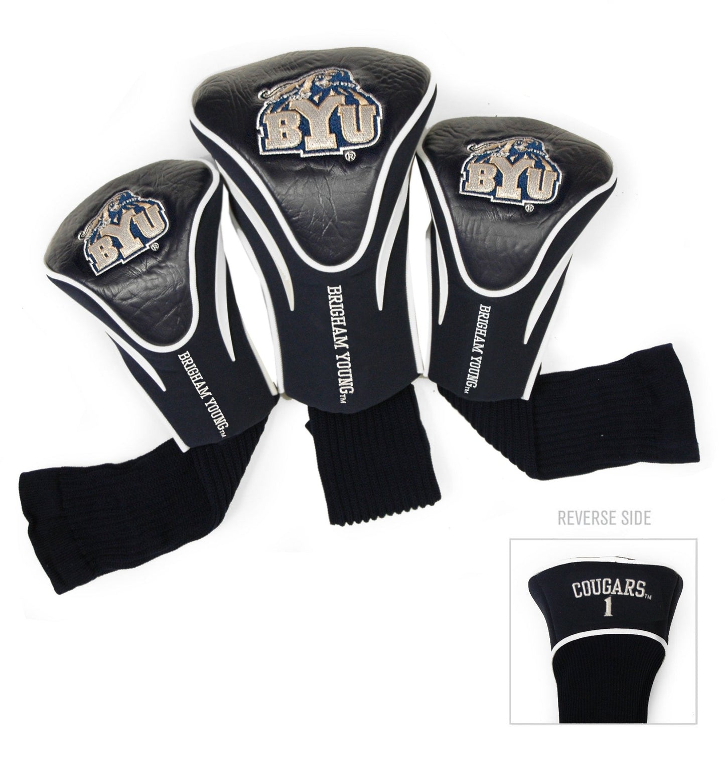 Team Golf BYU DR/FW Headcovers - 3 Pack Contour -