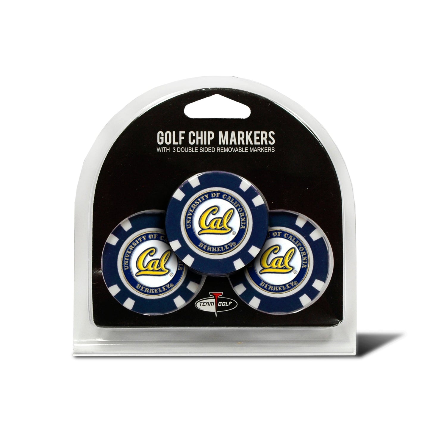 Team Golf CAL Ball Markers - 3 Pack Golf Chip Markers -