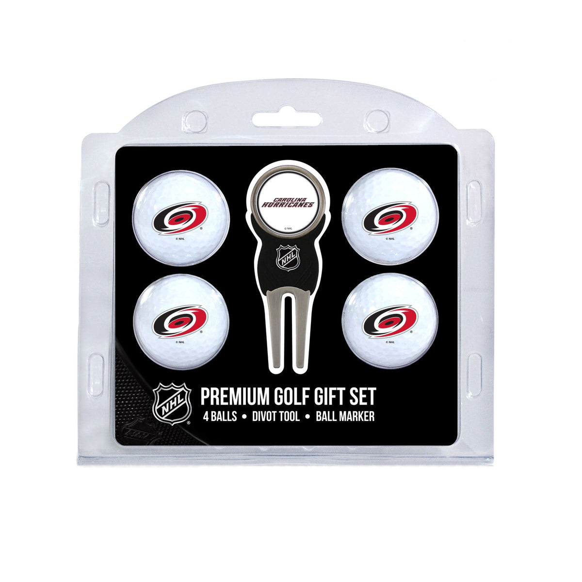Team Golf CAR Hurricanes Golf Gift Sets - 4 Ball Gift Set -
