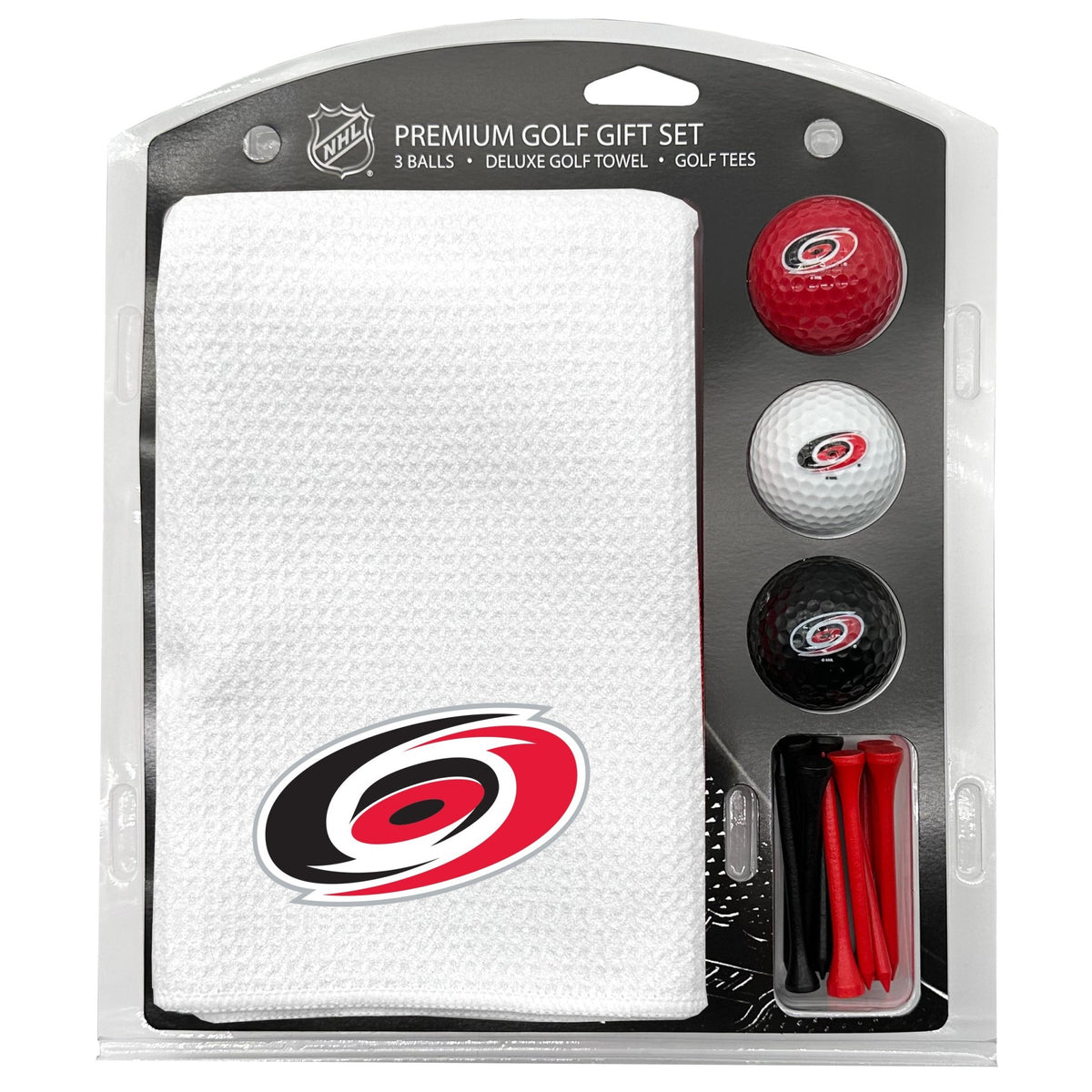 Team Golf CAR Hurricanes Golf Gift Sets - Microfiber Towel Gift Set - White -