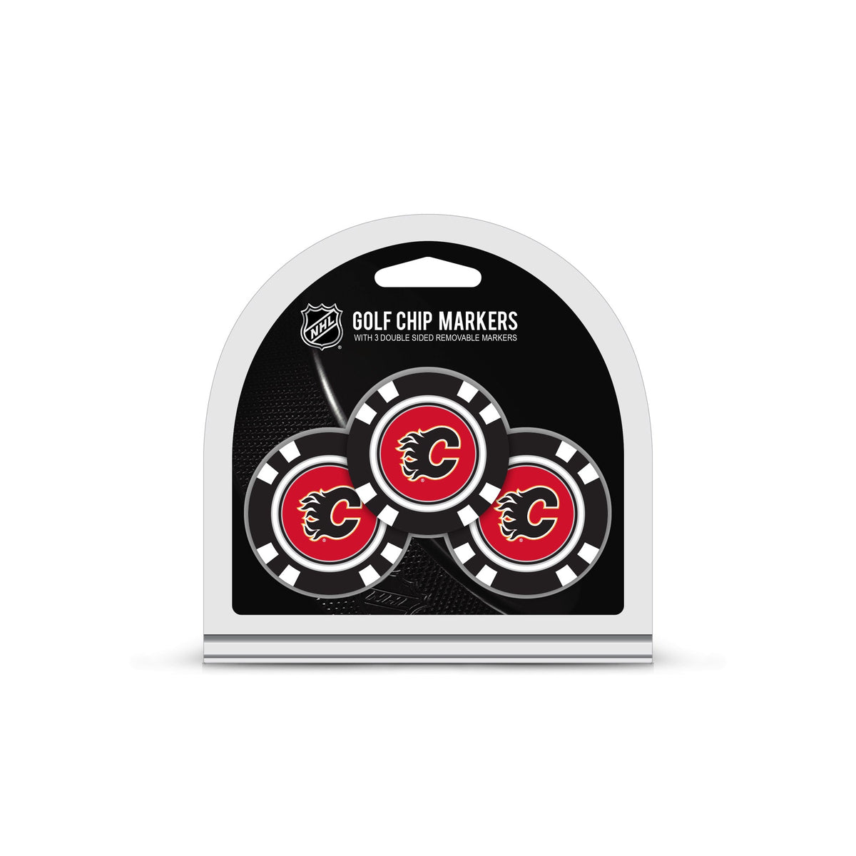 Team Golf CGY Flames Ball Markers - 3 Pack Golf Chip Markers -