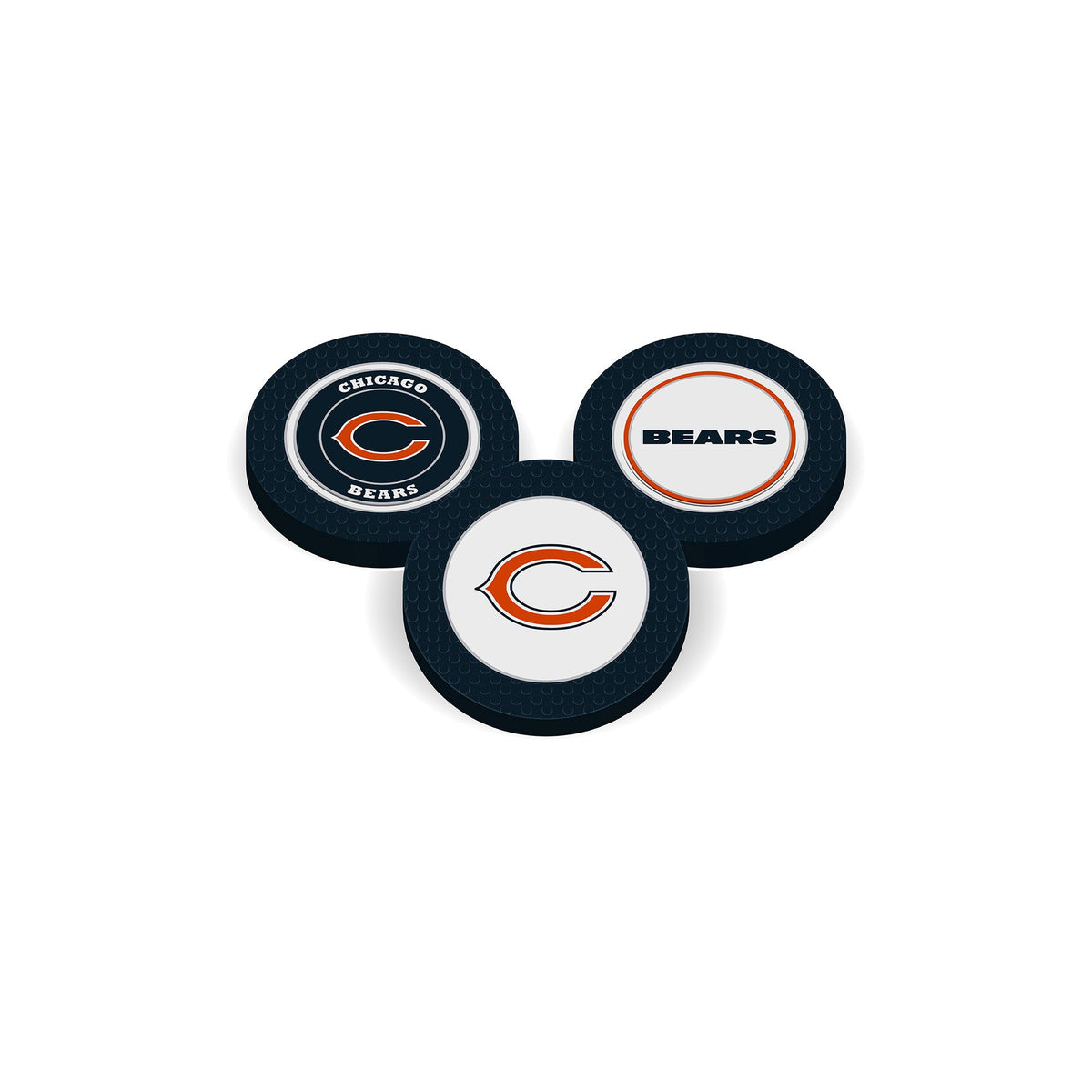 Team Golf CHI Bears Ball Markers - Golf Chip Marker -