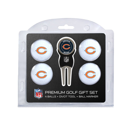 Team Golf Chicago Bears Golf Gift Sets - 4 Ball Gift Set -