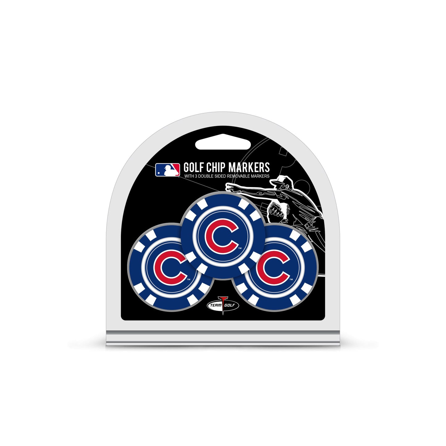Team Golf Chicago Cubs Ball Markers - 3 Pack Golf Chip Markers -