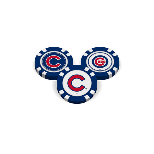 Team Golf Chicago Cubs Ball Markers - Golf Chip Marker -