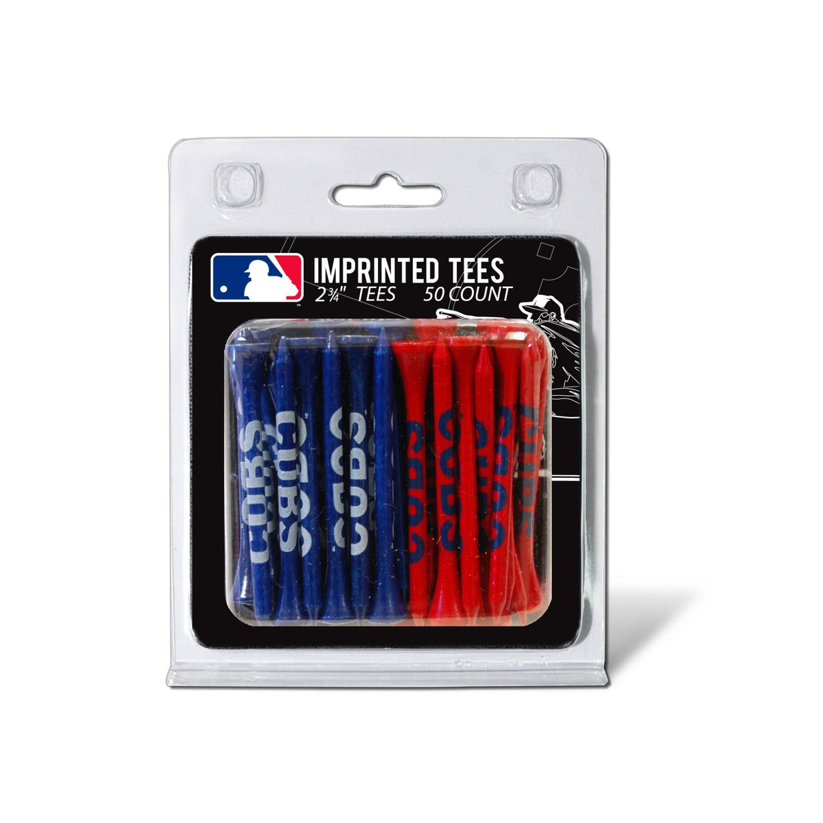 Team Golf Chicago Cubs Golf Tees - 50 Tee Pack -