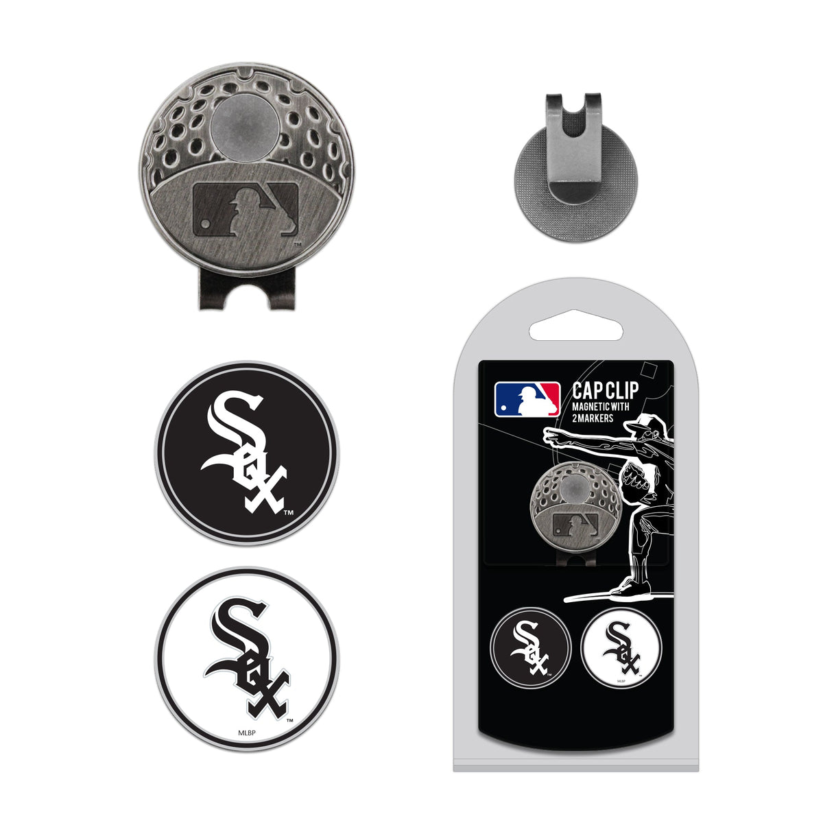 Team Golf Chicago White Sox Ball Markers - Hat Clip & Ball Marker -