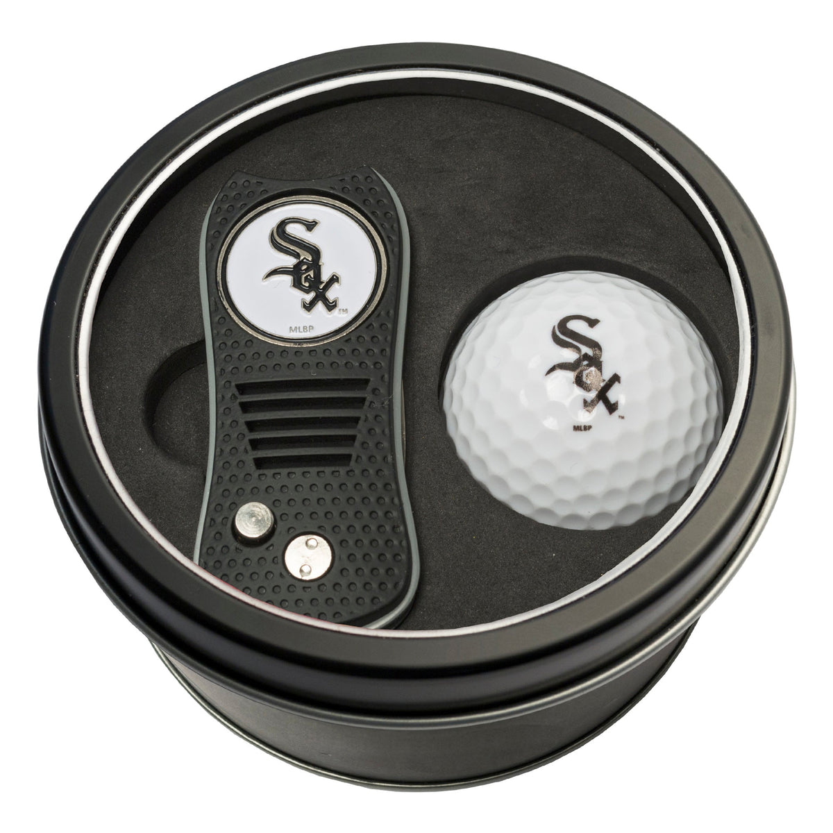 Team Golf Chicago White Sox Golf Gift Sets - Tin - Divot Tool & Golf Ball -