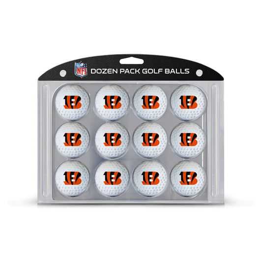 Team Golf CIN Bengals Golf Balls - 12 Pack - White