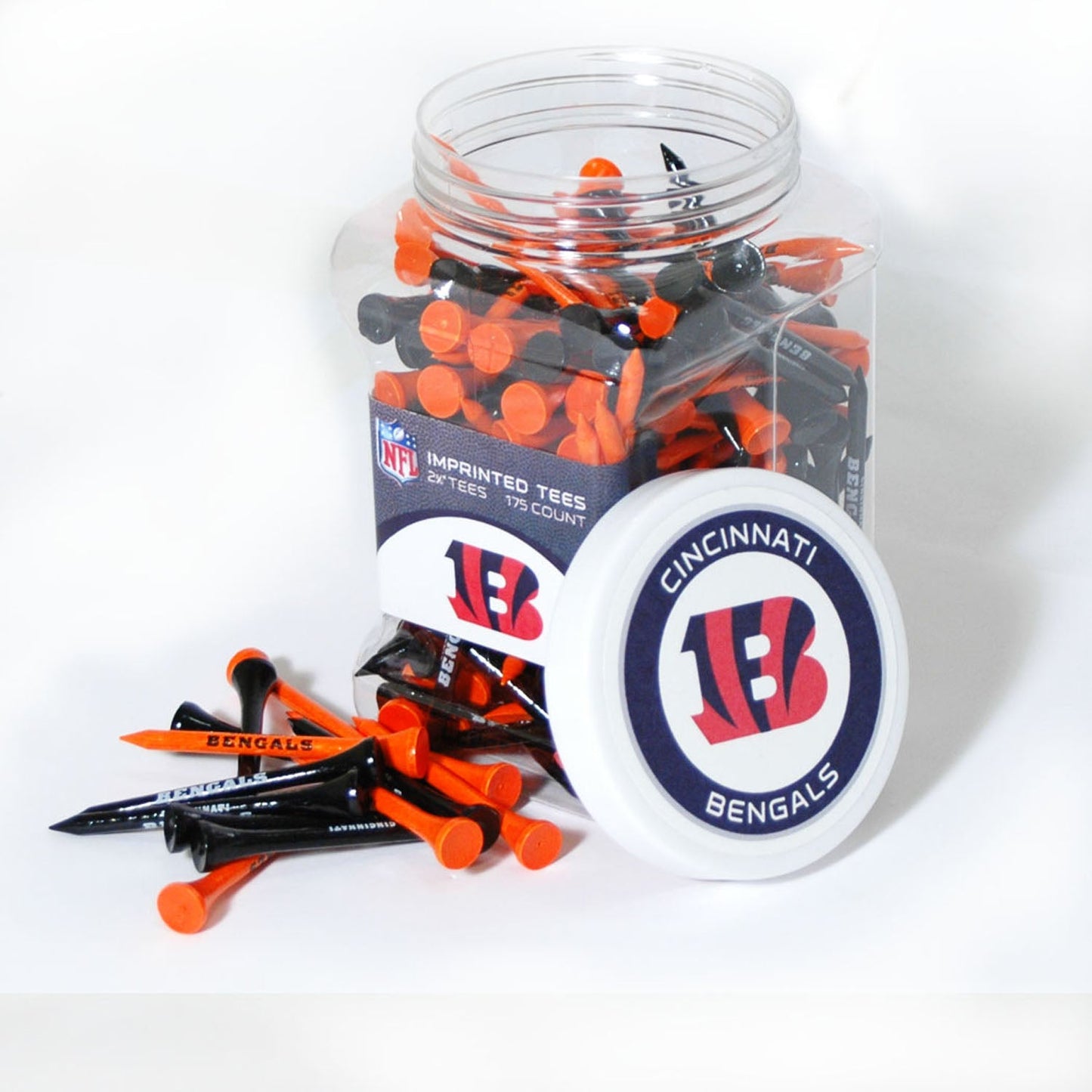 Team Golf CIN Bengals Golf Tees - 175 Tee Jar -