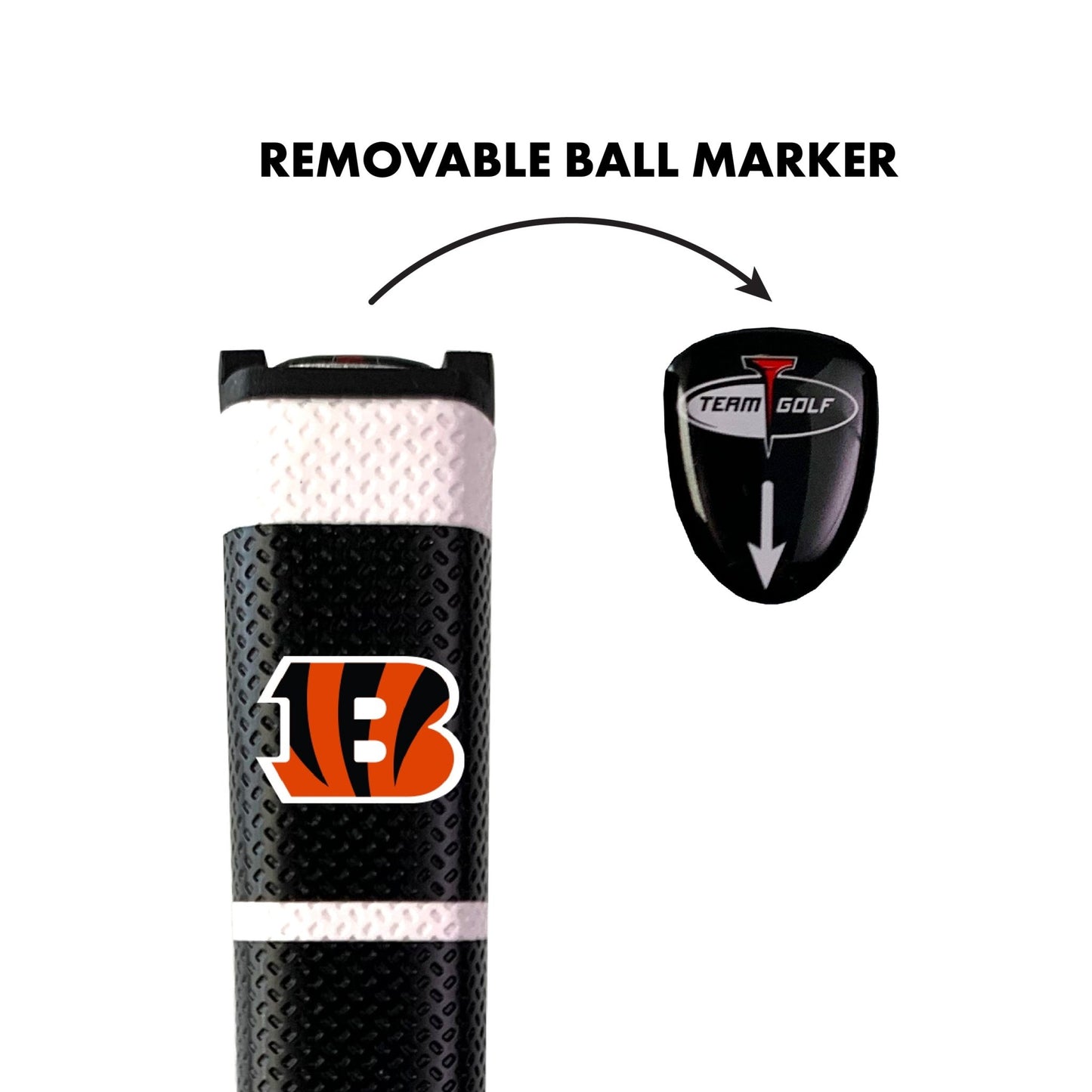 Team Golf CIN Bengals Putter Grips - Black -