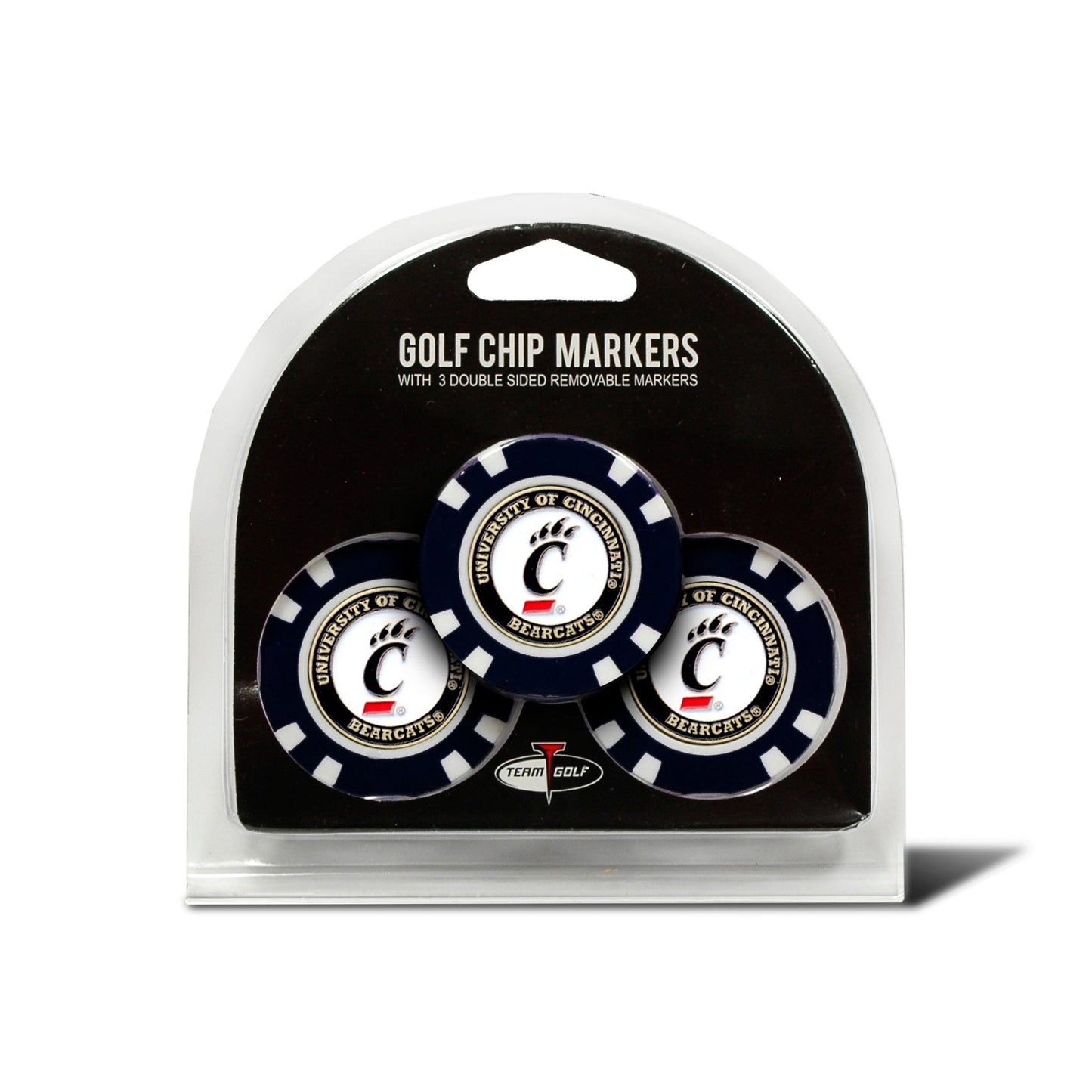 Team Golf Cincinnati Ball Markers - 3 Pack Golf Chip Markers -