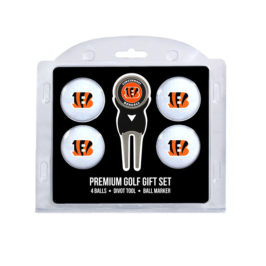 Team Golf Cincinnati Bengals Golf Gift Sets - 4 Ball Gift Set -