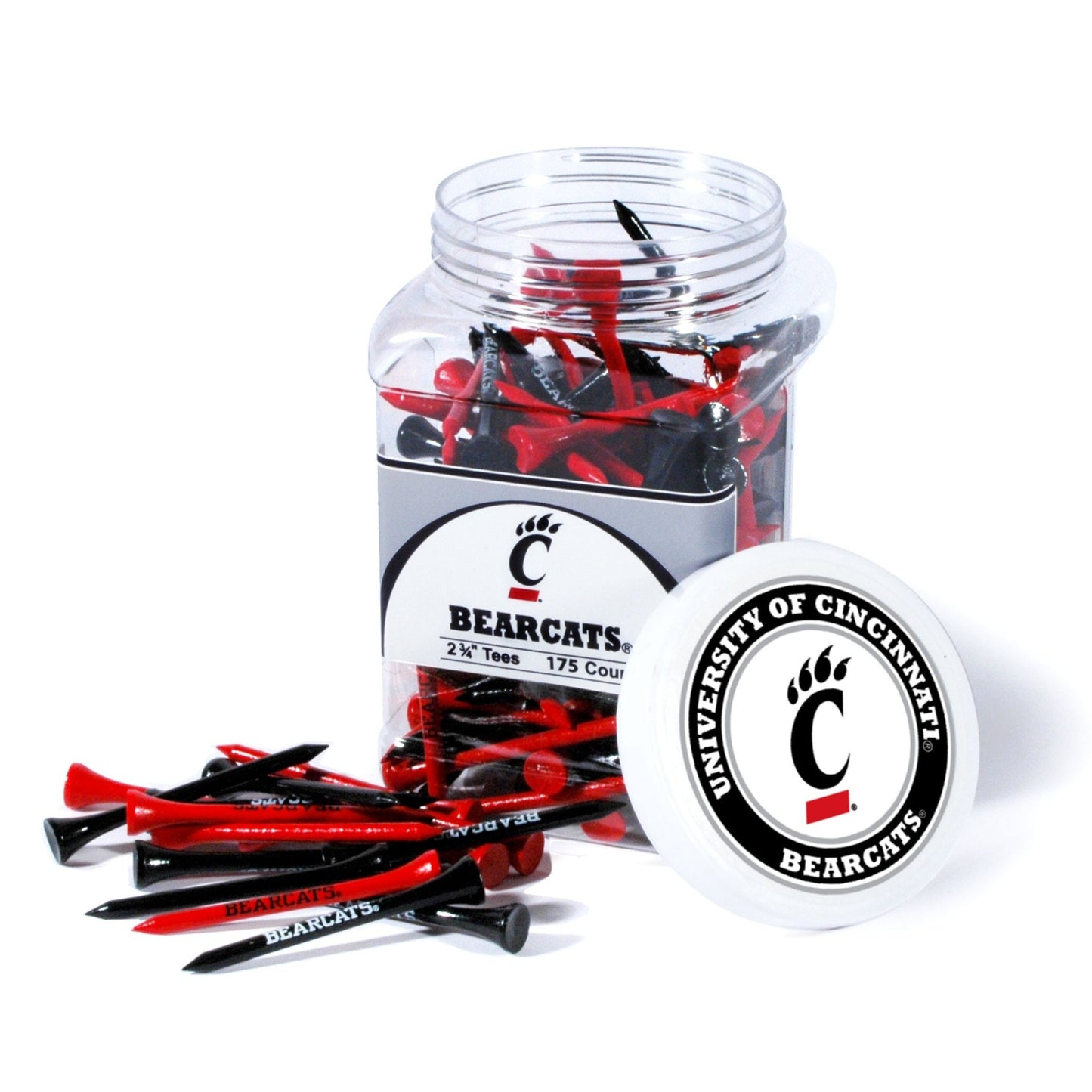 Team Golf Cincinnati Golf Tees - 175 Tee Jar -