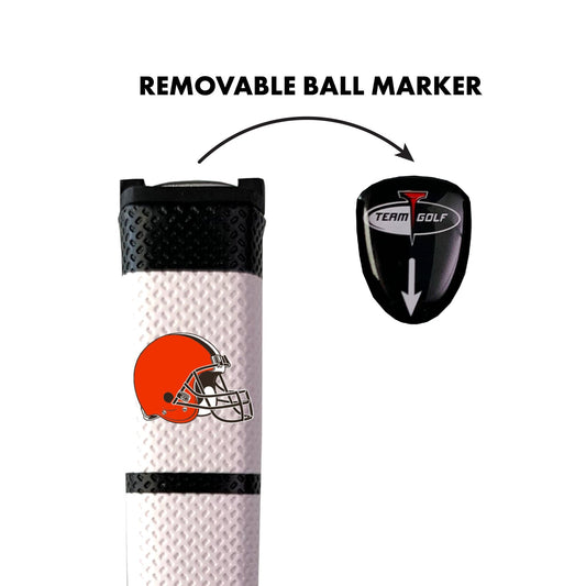 Team Golf CLE Browns Putter Grips - White -