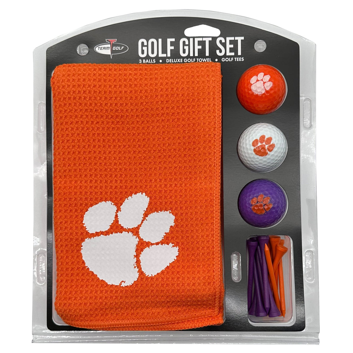 Team Golf Clemson Golf Gift Sets - Microfiber Towel Gift Set - Color -