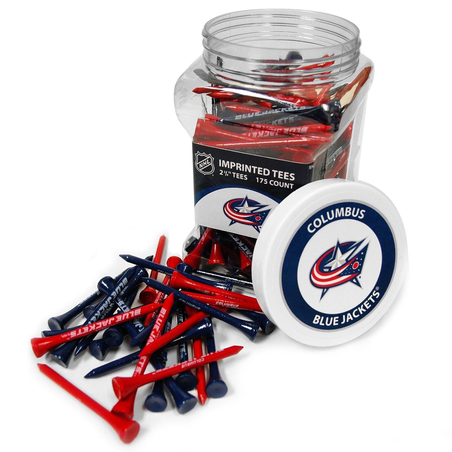 Team Golf COLM Blue Jackets Golf Tees - 175 Tee Jar -