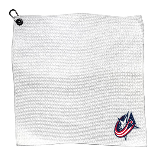 Team Golf COLM Blue Jackets Golf Towels - Microfiber 15X15 White -