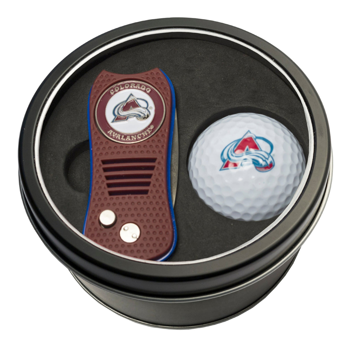 Team Golf COLO Avalanche Golf Gift Sets - Tin - Divot Tool & Golf Ball -