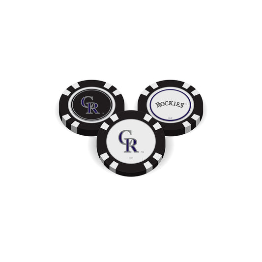 Team Golf Colorado Rockies Ball Markers - Golf Chip Marker -