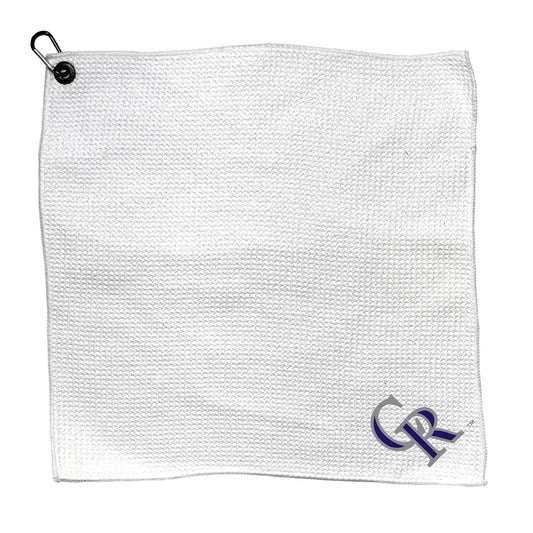 Team Golf Colorado Rockies Golf Towels - Microfiber 15X15 White -