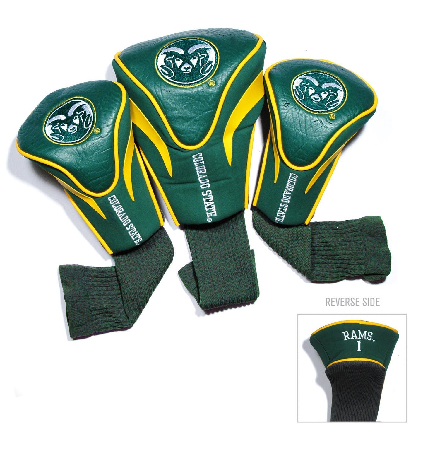 Team Golf Colorado St DR/FW Headcovers - 3 Pack Contour - Embroidered