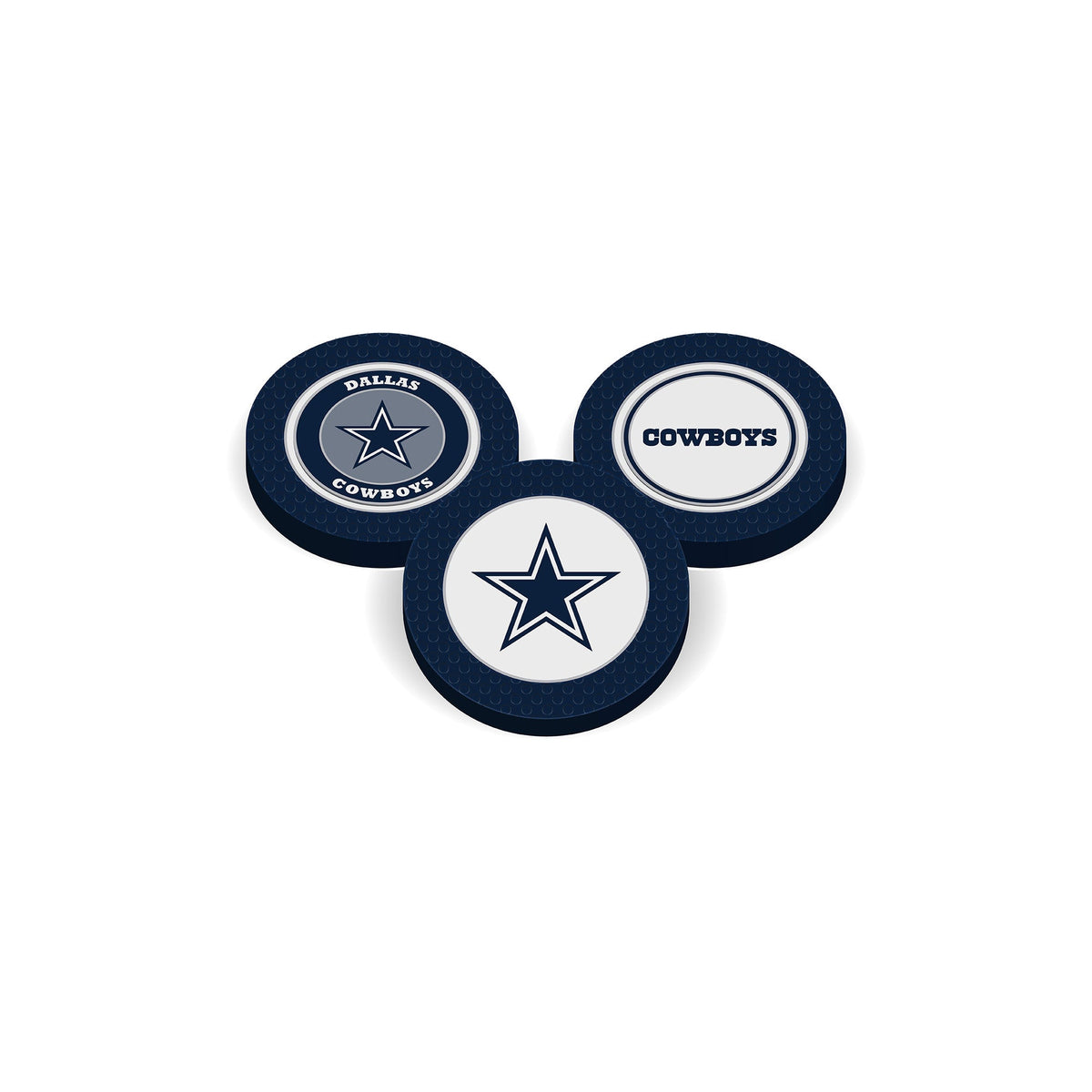 Team Golf DAL Cowboys Ball Markers - Golf Chip Marker -