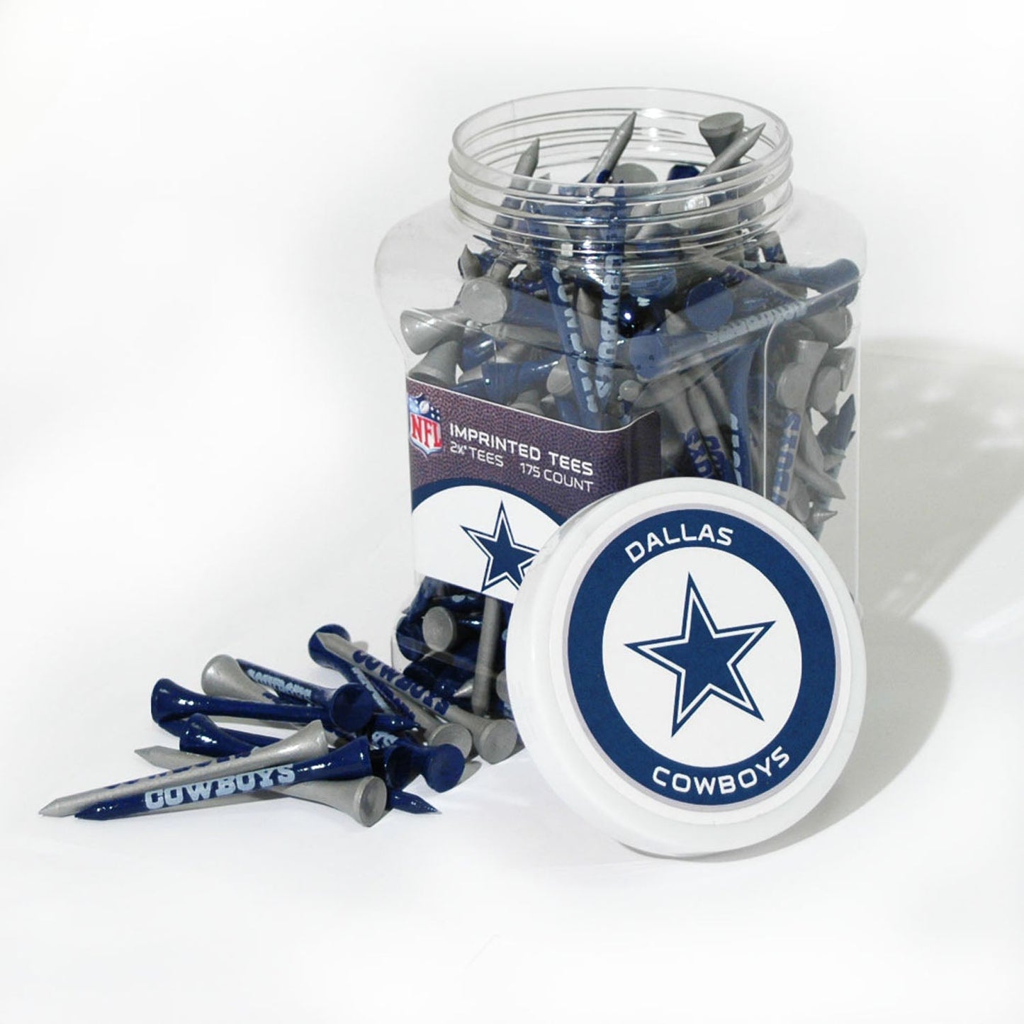 Team Golf DAL Cowboys Golf Tees - 175 Tee Jar -