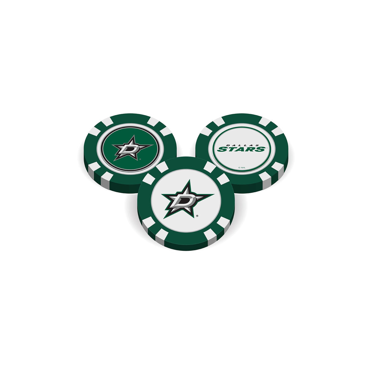 Team Golf DAL Stars Ball Markers - Golf Chip Marker -