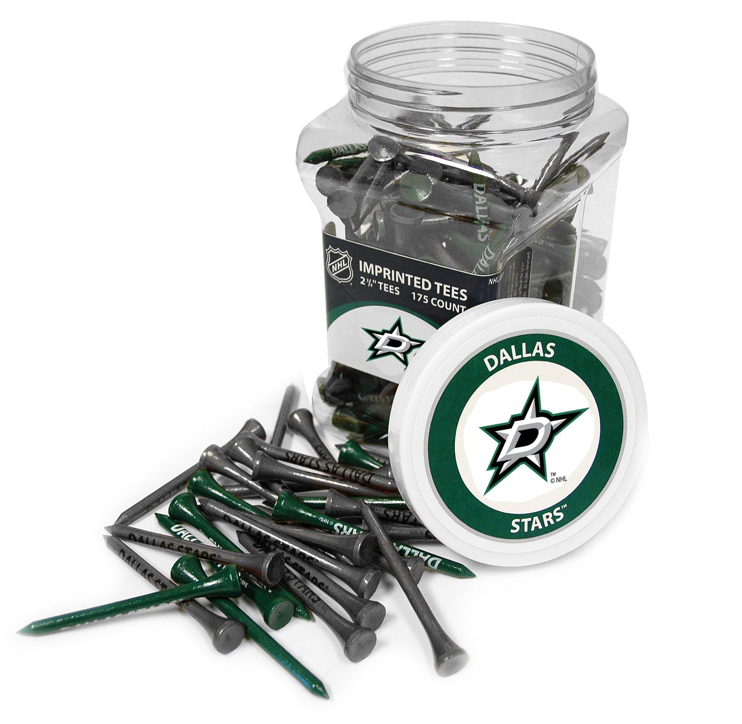 Team Golf DAL Stars Golf Tees - 175 Tee Jar -