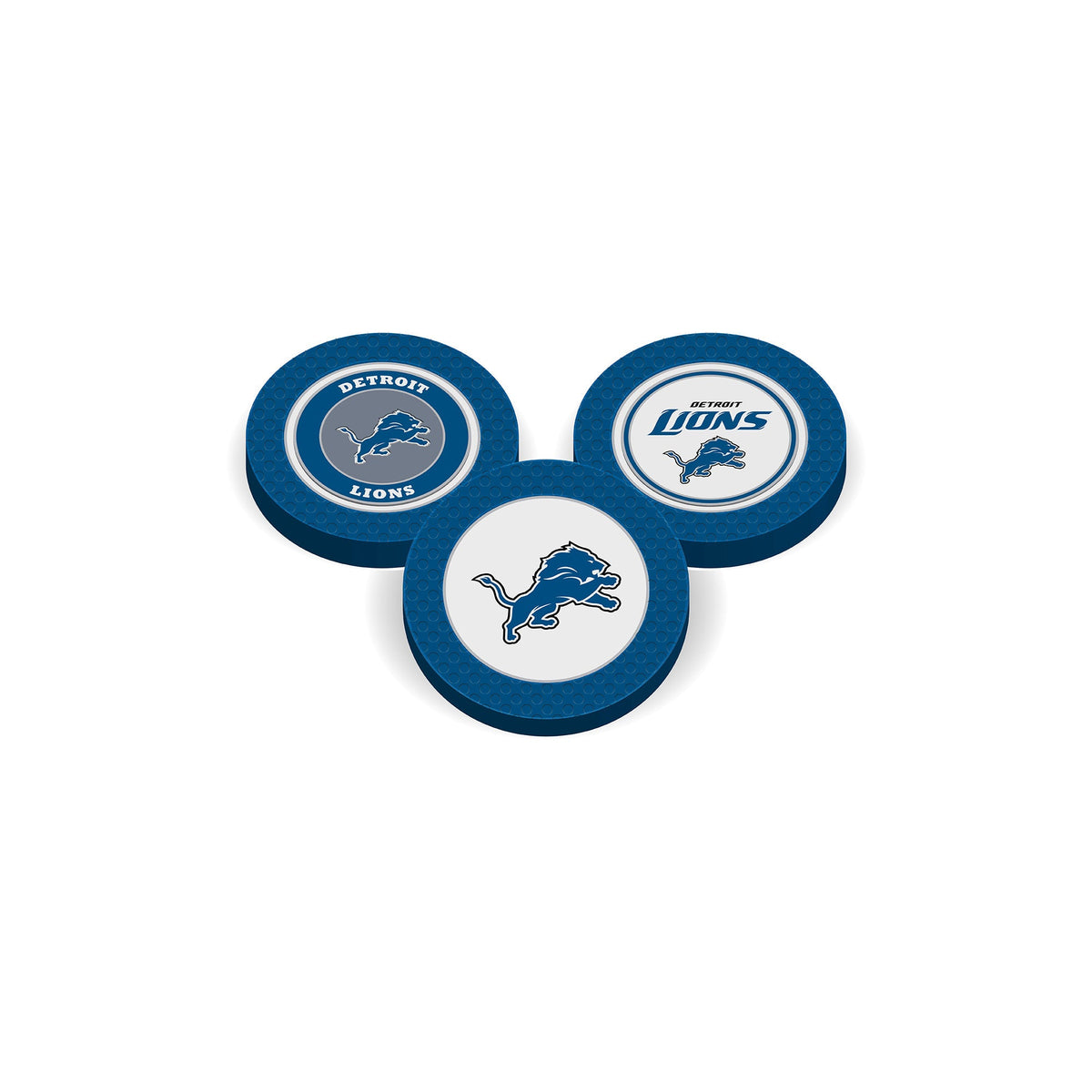 Team Golf DET Lions Ball Markers - Golf Chip Marker -