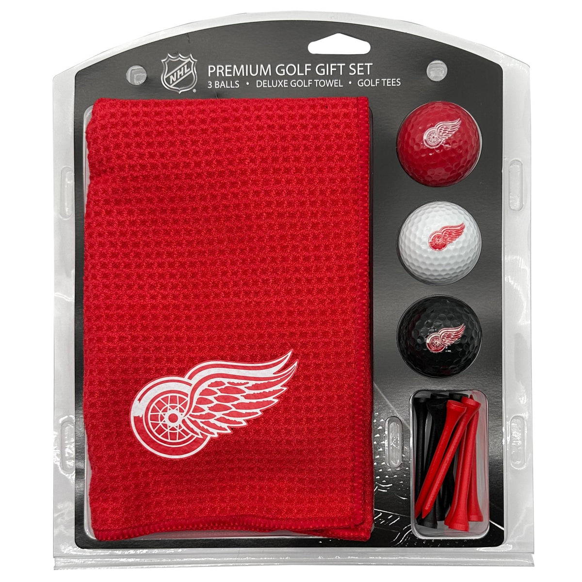 Team Golf DET Red Wings Golf Gift Sets - Microfiber Towel Gift Set - Color -