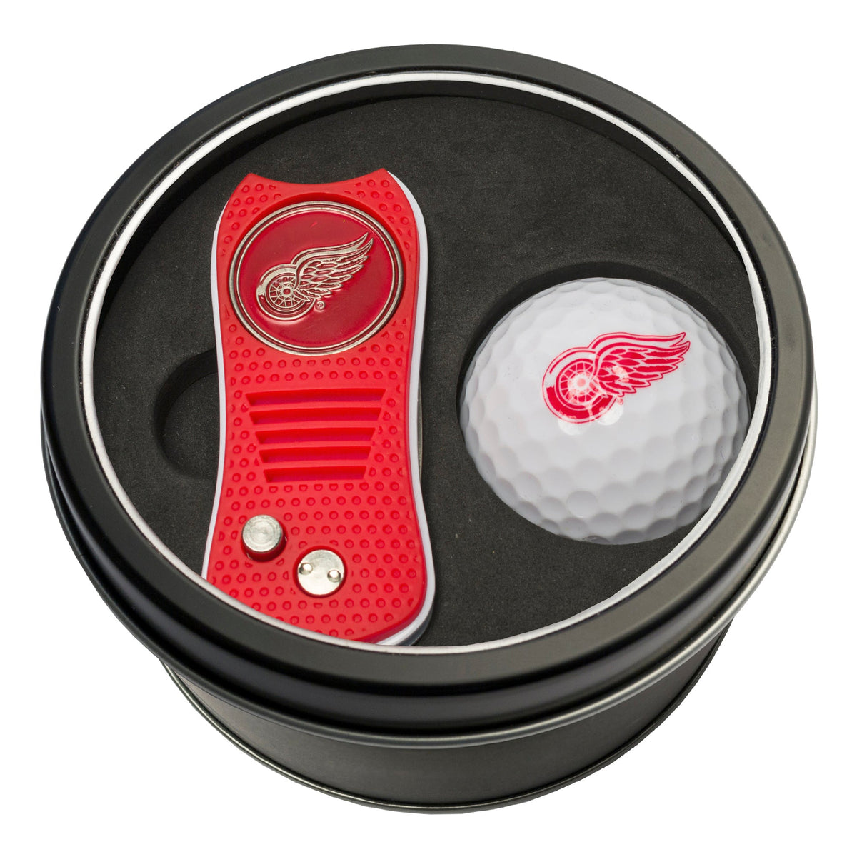 Team Golf DET Red Wings Golf Gift Sets - Tin - Divot Tool & Golf Ball -