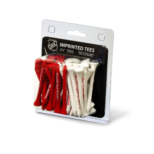 Team Golf DET Red Wings Golf Tees - 50 Tee Pack -
