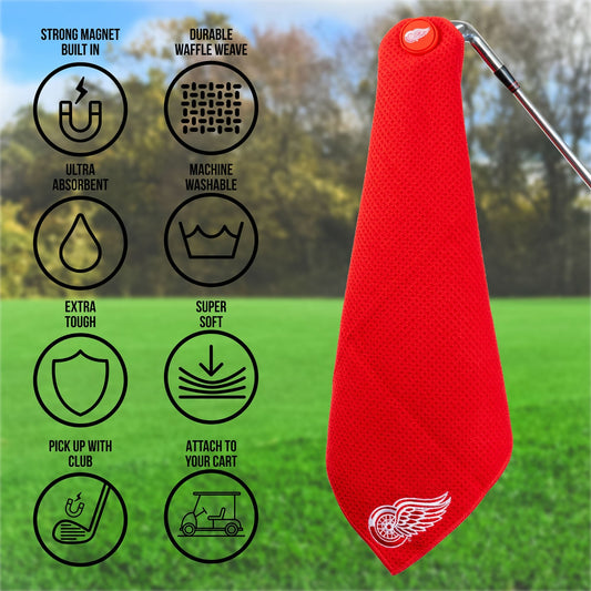Team Golf Detroit Red Wings Magnetic Golf Towel - Team Golf USA